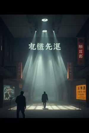 剧集《雾中列车》封面，雾中列车车窗与站台灯