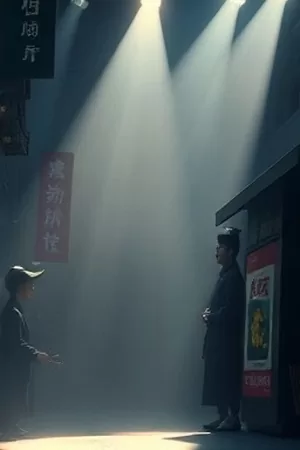 剧集《灰烬之城》封面，废墟与远处城市轮廓