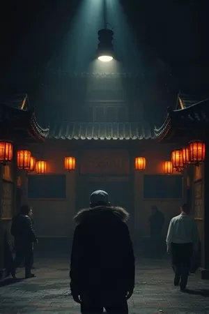 剧集《双月迷局》封面，双月夜空与湖面倒影